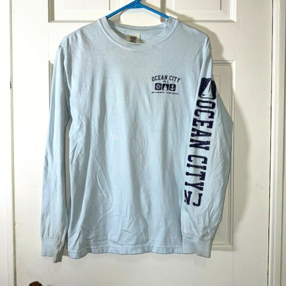 Light Blue Ocean City Long Sleeve Tee
